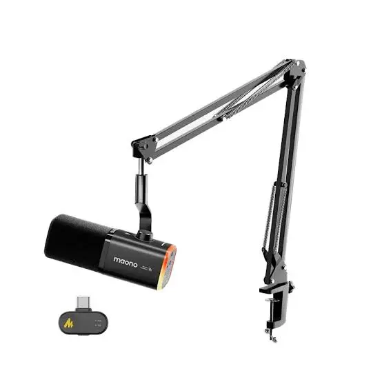 Maono PD100WS Wireless Podcast Microphone - With Stand