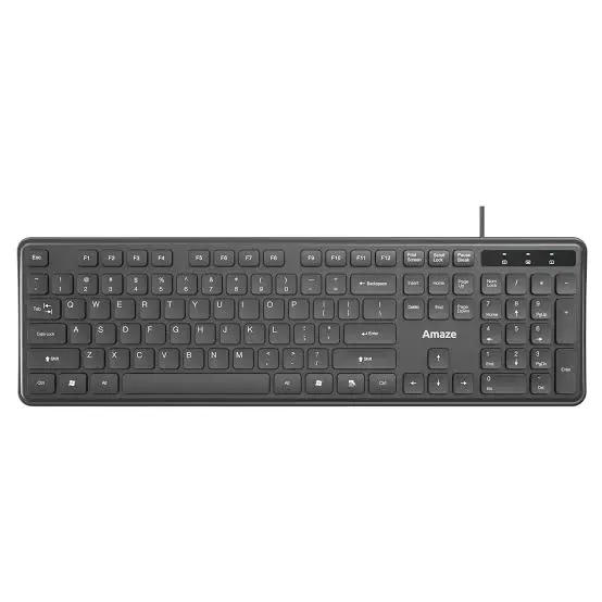 Amaze A734 Probus Chocolate Keys Silent Wired Keyboard 
