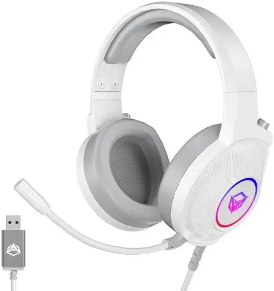 Meetion HP012 Virtual 7.1 Surround Sound Gaming Headset - White