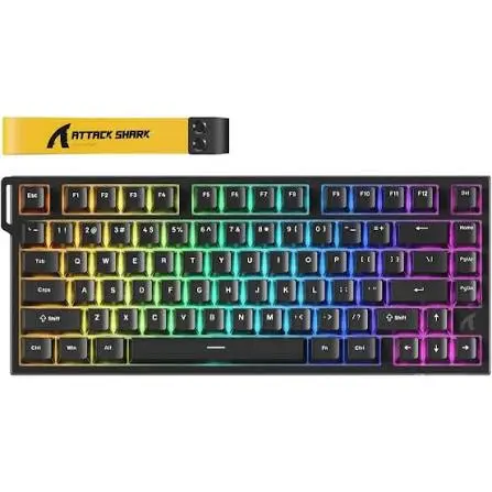 Attack Shark R82 HE Keyboard - Black Simple 