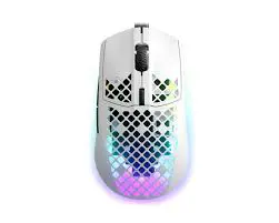 SteelSeries Aerox 3 Onyx Wired Gaming Mouse - Snow White