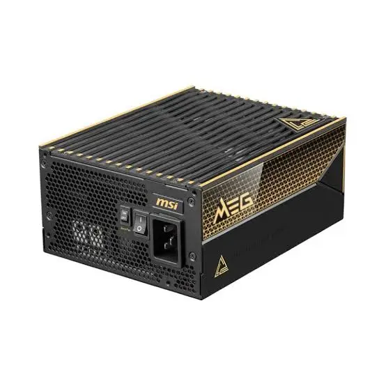 MSI MEG Ai1600T 1600W PCIE5 80 Plus Titanium Gaming Power Supply 
