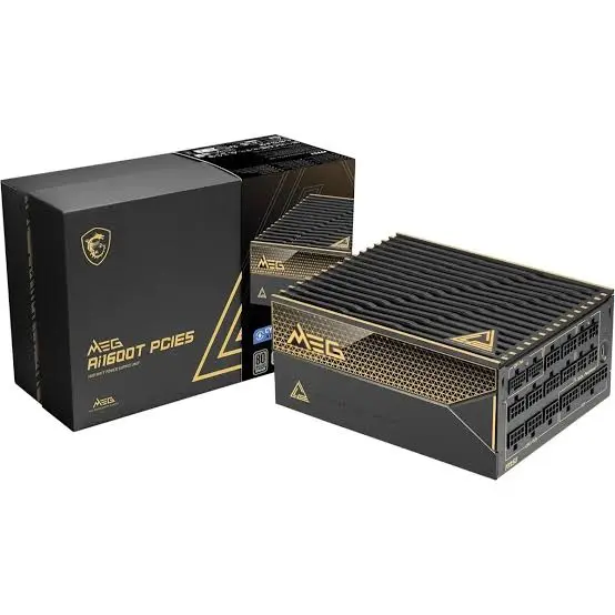 MSI MEG Ai1600T 1600W PCIE5 80 Plus Titanium Gaming Power Supply 