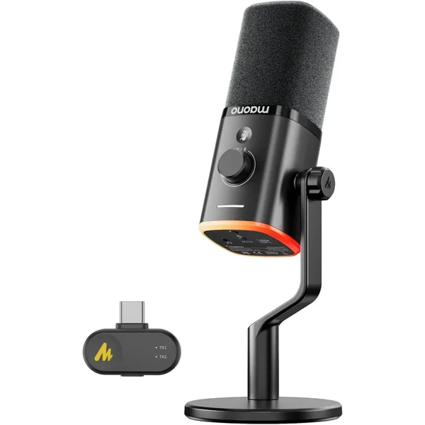 Maono PD100W Wireless Podcast Microphone