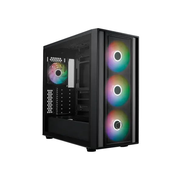 Cooler Master MasterBox 600 Case - Black / White
