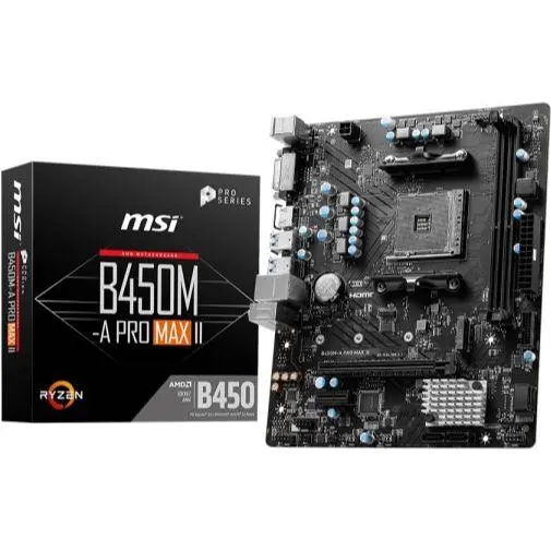 MSI B450M Pro Max II DDR4 Motherboard