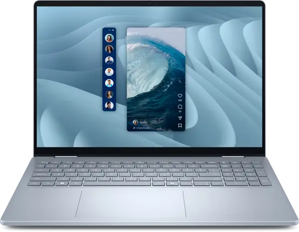 Dell 16 Plus 2-in-1 DB06250 Intel Core Ultra 7 256V 16GB 1TB SSD 16" WUXGA 2K x360 Touch Display Backlit KB FPR Win11 Ice Blue