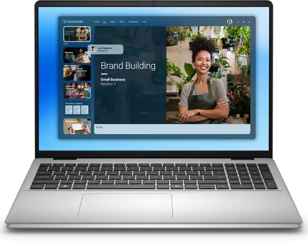 Dell 16 DC16250 Intel Core 5 120U 8GB D5 512GB SSD 16" FHD Touch Display Backlit KB Win11 Home Platinum Silver