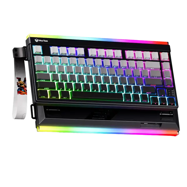 Meetion Vibekey B75 Membrane Wireless Gaming Keyboard Membrane Switch - Black