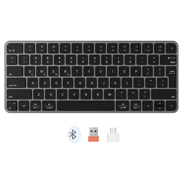 Meetion K210 Ultra Slim Wireless Keyboard - Black 