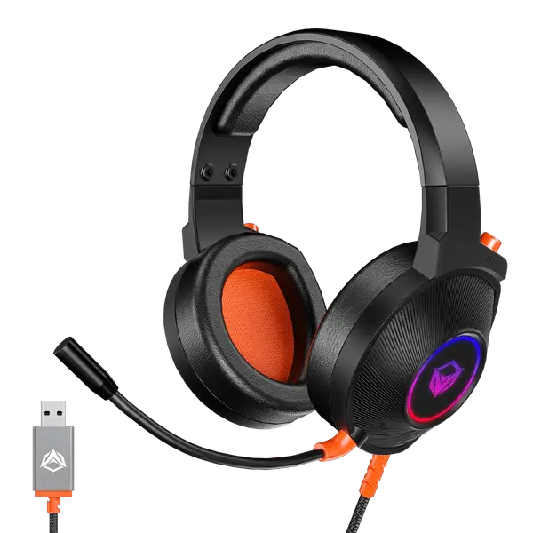 Meetion HP012 Virtual 7.1 Surround Sound Gaming Headset - Black 