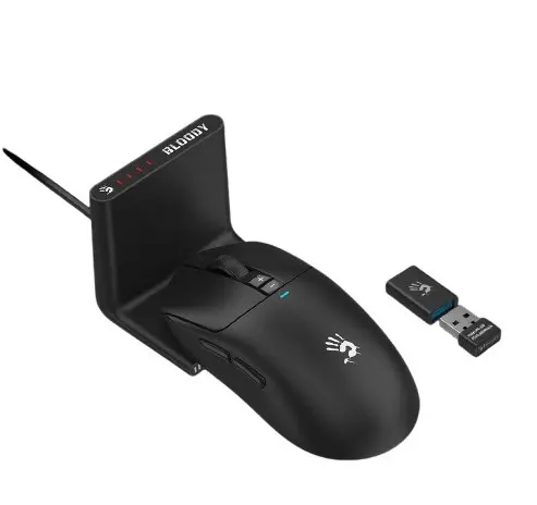Bloody R72 Pro-Duo Dual Mode Wireless Gaming Mouse - Black
