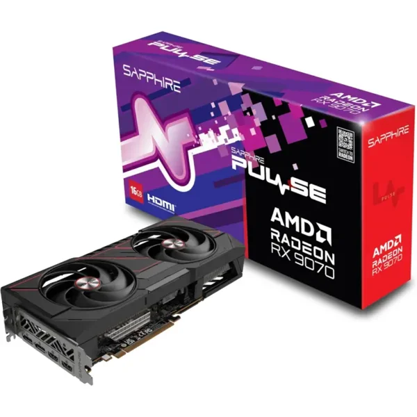 Sapphire Pulse AMD Radeon RX 9070 16GB GDDR6 Gaming Graphics Card 