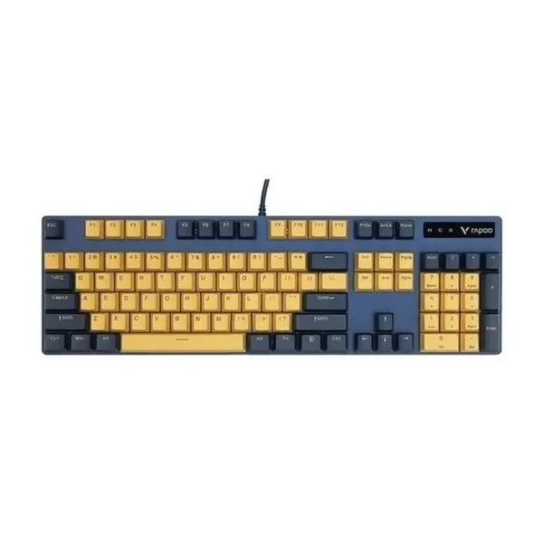 Rapoo V500TM Multi Mode Wireless Mechanical Keyboard - Yellow Blue 