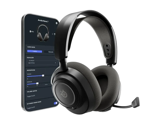 SteelSeries Artics Nova 7P Gen 2 Wireless Gaming Headphone - Black 