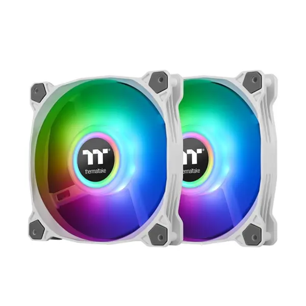 Thermaltake Pure Duo 12 ARGB Sync Radiator Fan (2-Fan Pack) – White