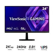 ViewSonic VX24G30 24” SuperClear IPS 240Hz Gaming Monitor