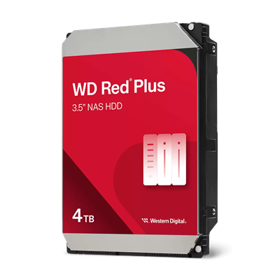 WD Red Plus 4TB Internal NAS 3.5" HDD