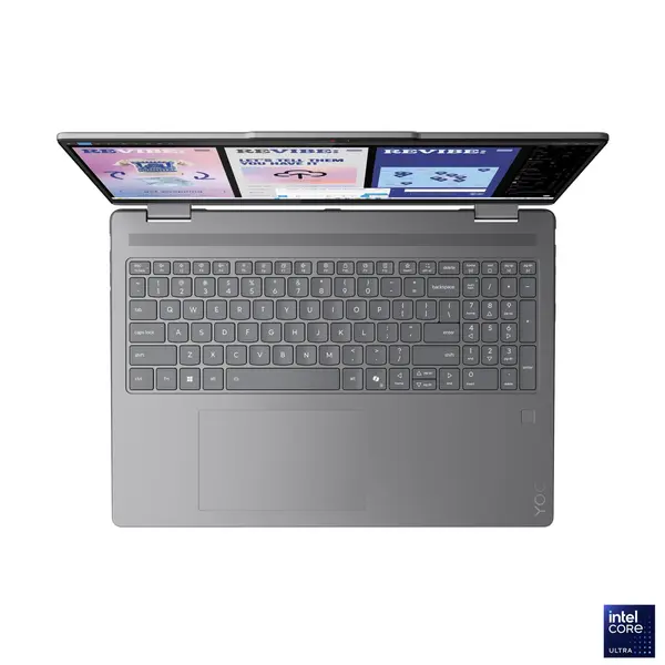 Lenovo Yoga 7 2-in-1 16ILL10 Intel Core Ultra 5 226V 16GB 512GB SSD 16" WUXGA X360 Touchscreen Display Backlit KB Fingerprint Reader Win11 Home Luna Grey