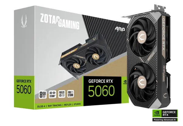 ZOTAC GAMING GeForce RTX 5060 AMP 8GB GDDR7