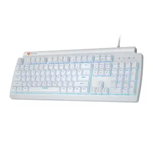 Meetion MK600MX Mechanical Wired Gaming Keyboard Blue Switch - White 