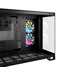 Corsair iCUE LINK 2500X RGB Micro ATX Dual Chamber PC Case - Black