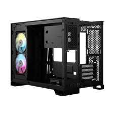 Corsair iCUE LINK 2500X RGB Micro ATX Dual Chamber PC Case - Black