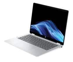 HP OmniBook 5 Flip Laptop 14-FP0013DX Intel Core 5 120U 8GB 512GB SSD 14" 2K Touchscreen x360 Display Backlit KB Win11 Glacier Silver