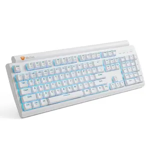 Meetion MK600MX Mechanical Wired Gaming Keyboard Blue Switch - White 
