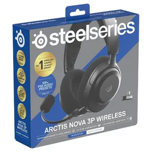 SteelSeries Artics Nova 3P Wireless Headphone for Playstation - Black 