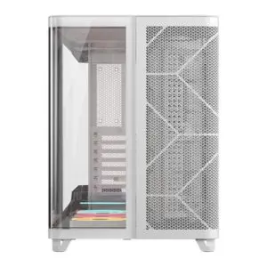 Corsair iCUE Link Air 5400 LX-R RGB Triple Chamber Mid Tower PC Case - White