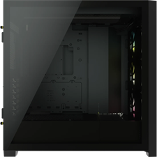 Corsair iCUE 5000X RGB Tempered Glass Mid-Tower ATX PC Smart Case — Black