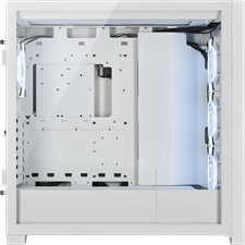 Corsair iCUE 5000X RGB QL Edition Mid-Tower ATX Case — True White