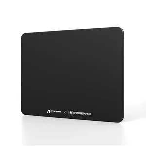 Attack Shark CM05 Tempered Glass Gaming Mousepad - Black Warrior - Black Contours - White Contours - Black - White 