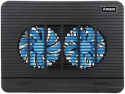 Amaze A512 Dual-Fan Laptop Cooling Pad (Black - Gray)