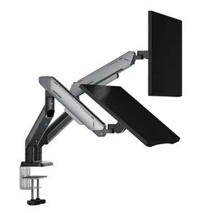 AndaSeat Stealth Pro II Duo A9-2S Dual Monitor Arm Black/Titanium - AD-W-A9-2S-BT