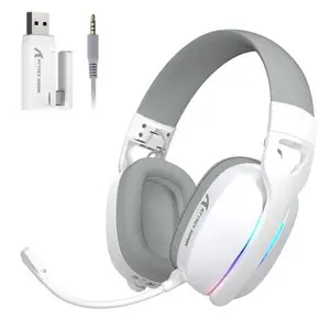 Attack Shark L90 Virtual Wireless Gaming Headset - Black - White