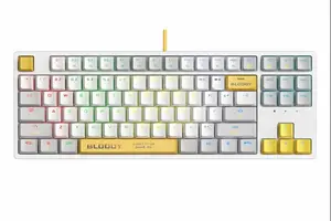 Bloody S87 MKeyboard echanical Switch RGB Gaming - Energy Red - Energy White