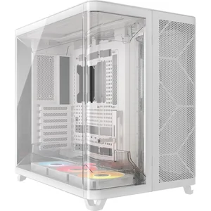 Corsair iCUE Link Air 5400 LX-R RGB Triple Chamber Mid Tower PC Case - White