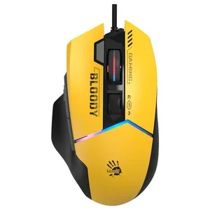 Bloody W95 Ultra Extra Fire Gaming Mouse - Black - Sports Red - Sports Lime