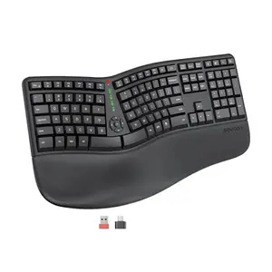 Meetion Director-W Ergonomic Wireless Keyboard - Black 