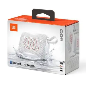 JBL GO 5 Portable Waterproof Wireless Speaker - White 