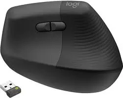Logitech Lift Vertical Ergo Wireless Mouse For Business - Graphite 