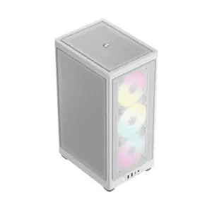 Corsair 2000D RGB Airflow Mini ITX PC Case - White 