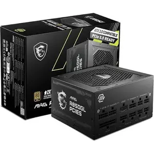 MSI MAG A850GL 850W 80 Plus Gold PCIE5 Gaming Power Supply 