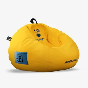 AndaSeat Minions Cloud Bean Bag Gaming Sofa With Footrest - Sofa: AD-DDSF01-XL-01-YB-F-B02 - Footrest: AD-DDSF01-01-YB-F-B03
