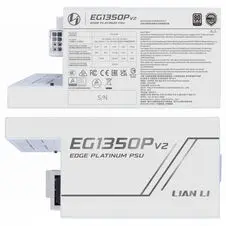 Lian Li Edge Platinum V2 1350W with Edge Hub ADV Fully Modular Power Supply - White