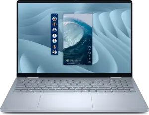 Dell 16 Plus 2-in-1 DB06250 Intel Core Ultra 7 256V 16GB 1TB SSD 16" WUXGA 2K x360 Touch Display Backlit KB FPR Win11 Ice Blue