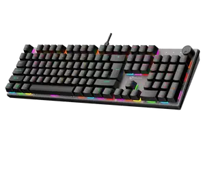Meetion MK009 Pro Mechanical Wired Gaming Keyboard Red Switch - Black 