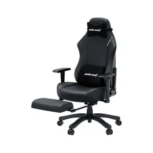 AndaSeat Luna Pro Large Gaming Chair With Footrest Black - AD18T-44-B-PV